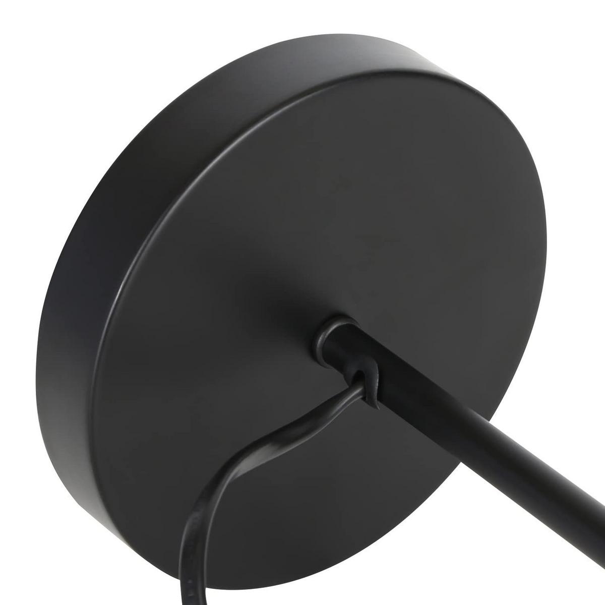 TISCHLEUCHTE Sylnekk 48.5/14.0/21.5 cm - Schwarz, Metall (21.5/48.5/14cm) - ZMH