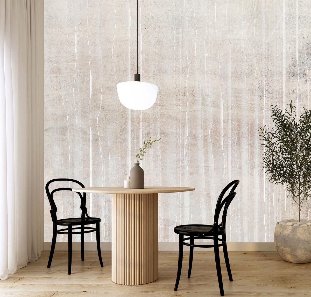 FOTOTAPETE Beton Optik Abstraktion Vintage Stil 450x315 - Beige/Braun, Papier (450/315cm) - Muralo