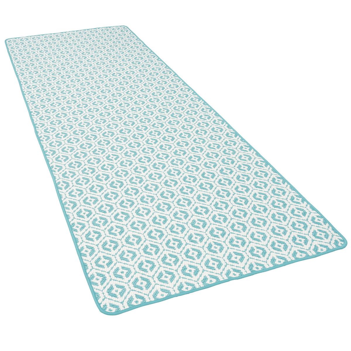 IN- UND OUTDOOR TEPPICH LÄUFER BEIDSEITIG CAPE COD - Türkis, Textil (80/160cm) - Snapstyle