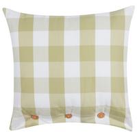 DEKOKISSEN Hellgrün 45/45 cm Tamnine - Hellgrün/Weiß, Textil (45/45cm) - Beliani