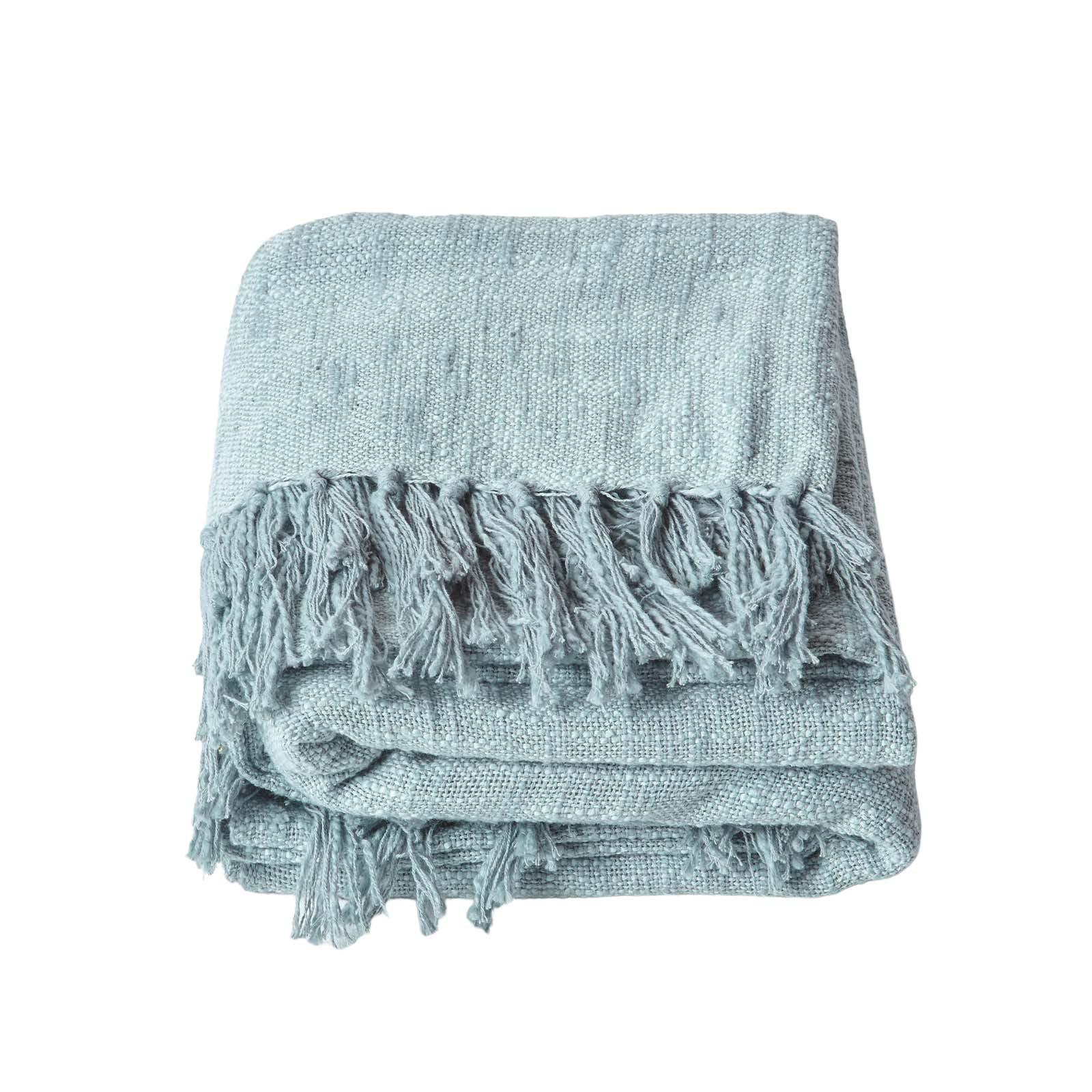 WOHNDECKE Nirvana Slub 255/360 cm, 100% Baumwolle - Grau, Textil (255/360cm) - Homescapes