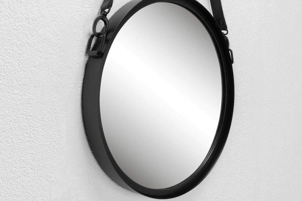 WANDSPIEGEL Schwarz 40/70,5 cm - Schwarz, Metall (4.3/70.5/6cm) - KUNSTLOFT