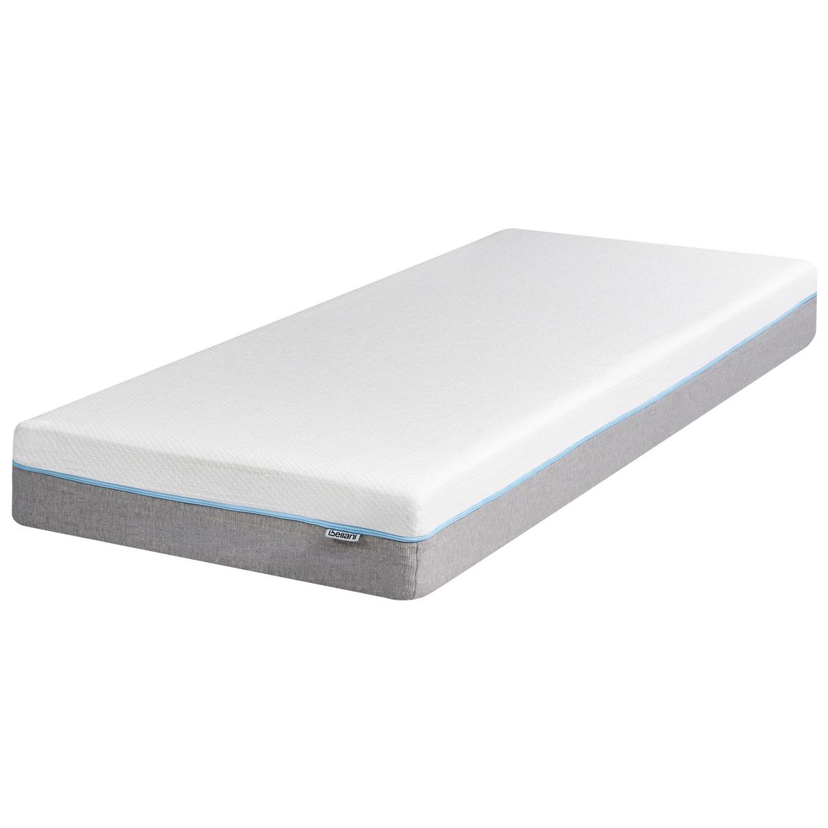 MATRATZE Memory Foam hart 80/200/20 cm Glee - Weiß, Textil (80/200cm) - Beliani