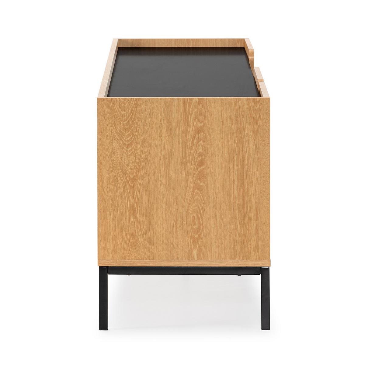 TV-ELEMENT Curva 3 türen Eichenfarbe - Honigeiche, Holzwerkstoff (160/55/40cm) - VS Venta-stock