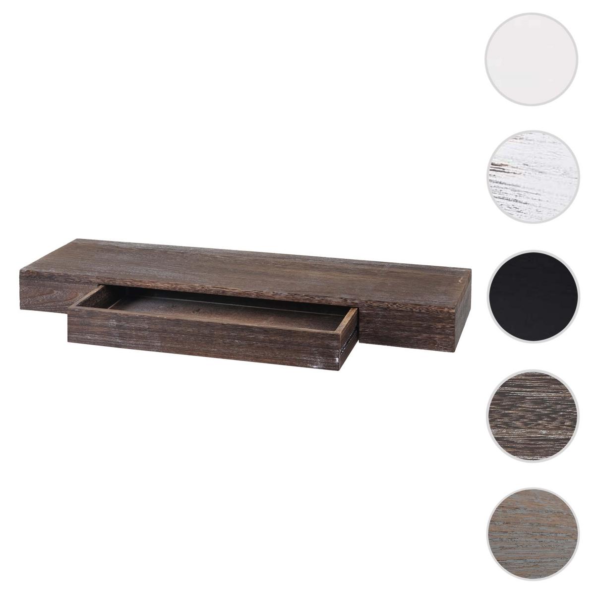 WANDREGAL SCHUBLADE Braun - Braun, Holz (80/8/25cm) - MCW