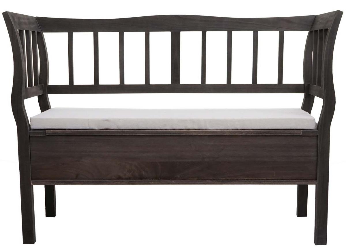 SITZBANK STAUFACH SHABBY-LOOK Grau, Braun - Creme/Braun, Holz (119/85/40cm) - MCW
