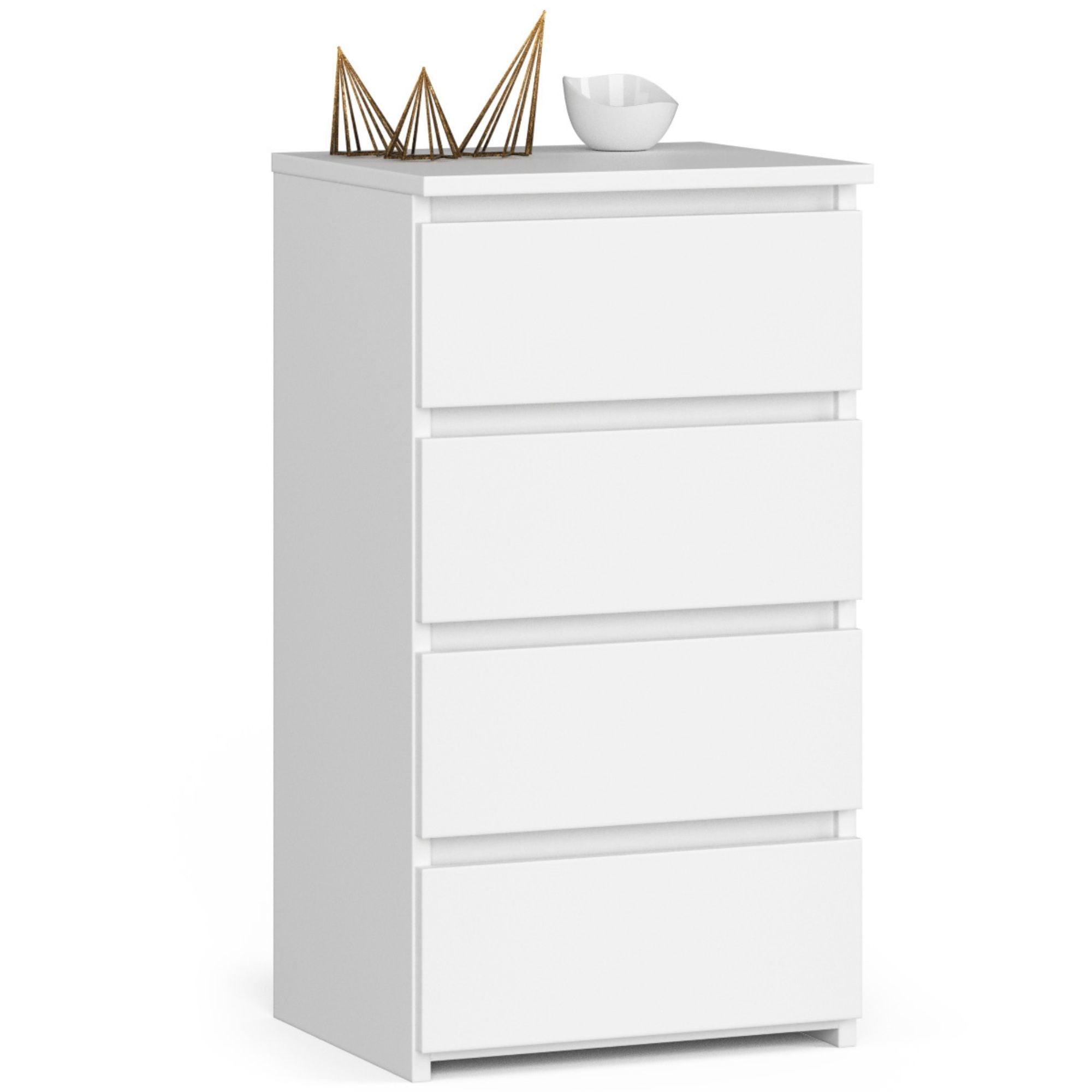 KOMMODE Weiß 74/40/35 - Weiß, Holzwerkstoff (40/74/35cm) - RAUMHIRSCH FURNITURE
