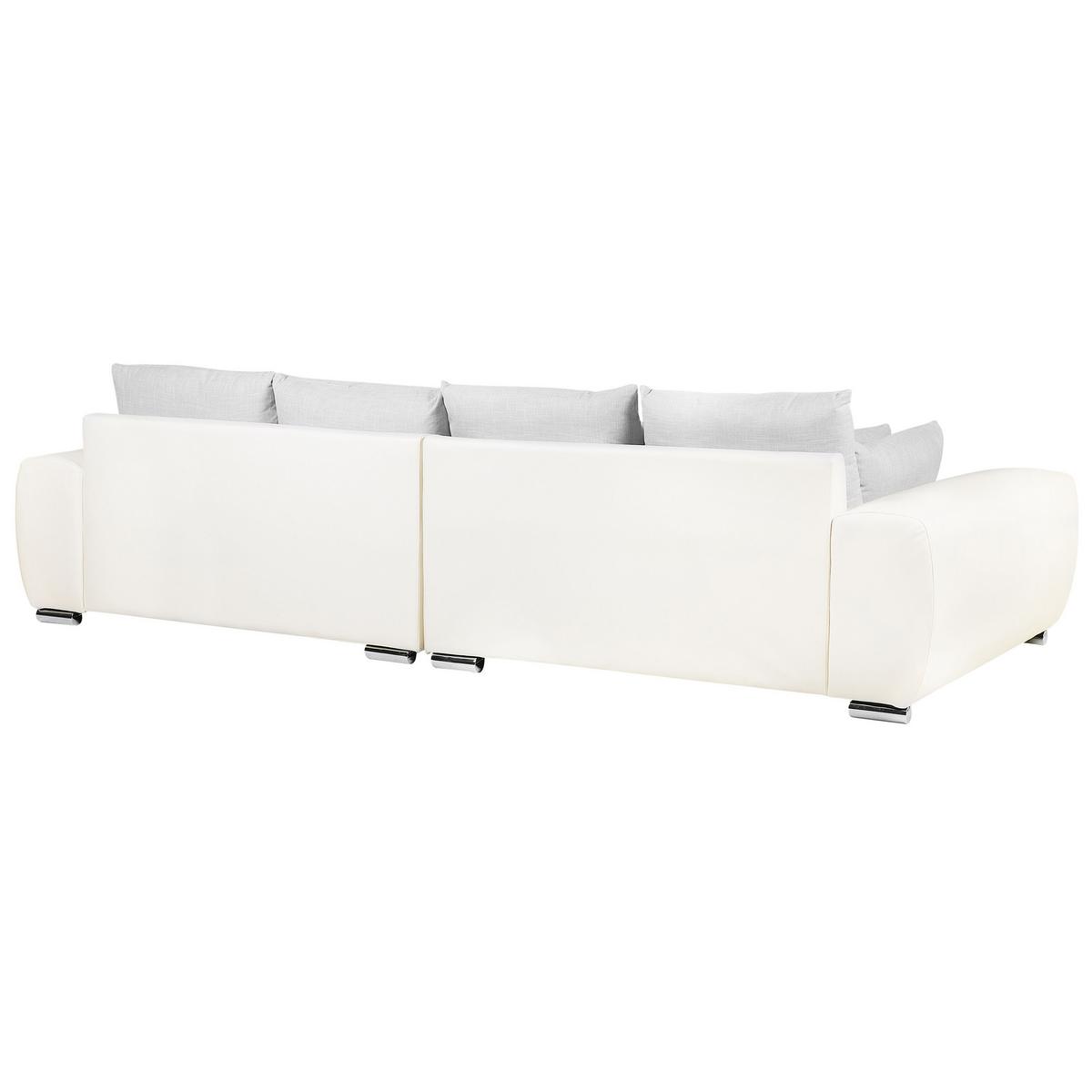 4-SITZER-SOFA Polsterbezug Hellgrau Torpo - Beige/Hellgrau, Textil (308/84/136cm) - Beliani