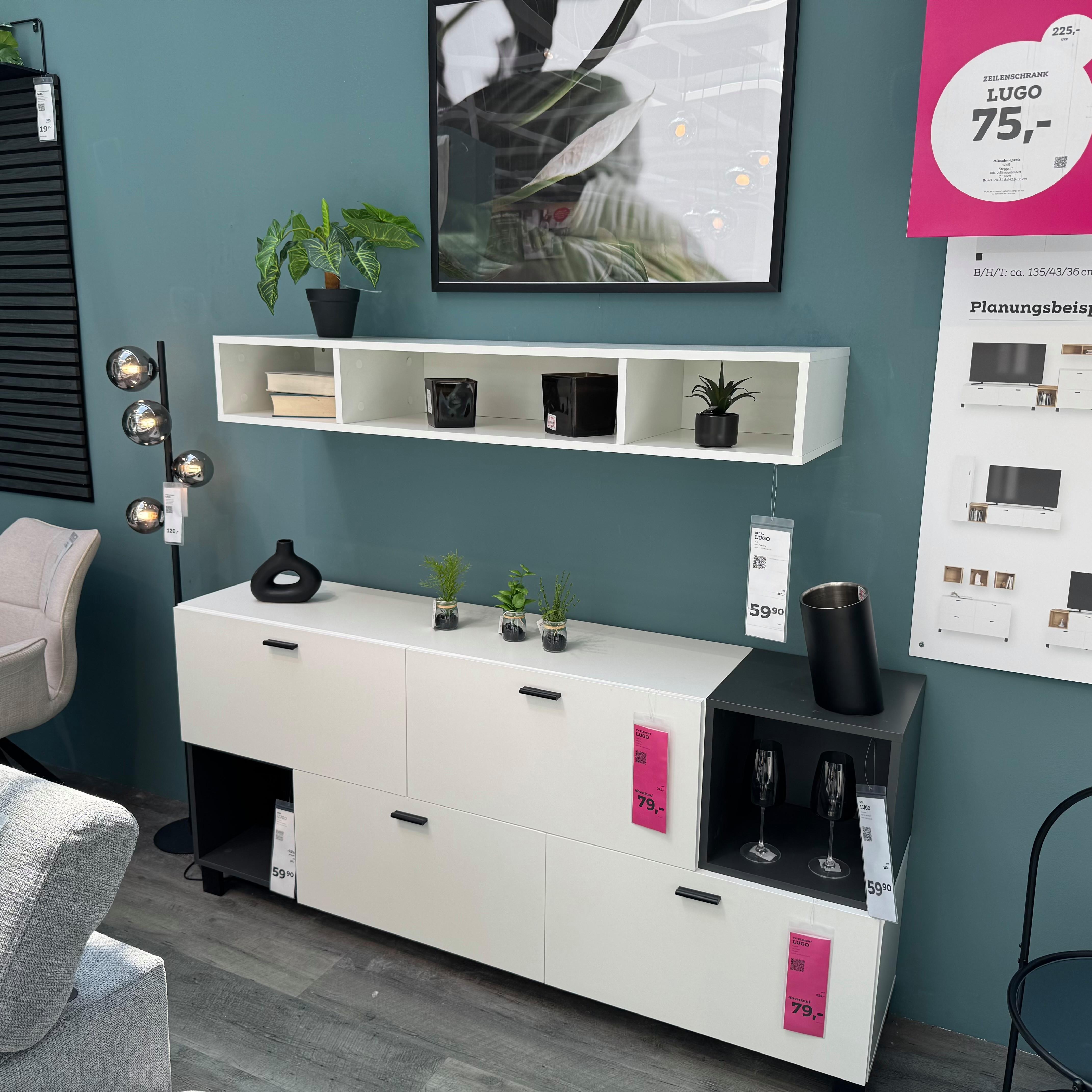 TV-Element Lugo mit Zusatzelemente