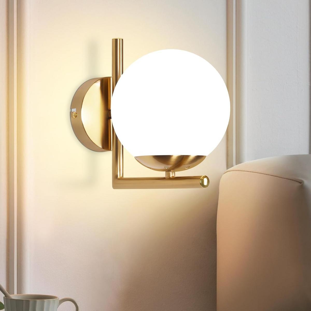 WANDLEUCHTE Ryxoh 20.0/15.0/22.0 cm - Goldfarben, Metall (20/15/22cm) - ZMH