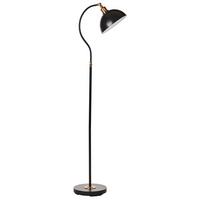STEHLAMPE Schwarz/Weiß/Gold Lennon - Goldfarben/Schwarz, Metall (38/28/145cm) - Beliani