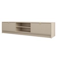 TV-ELEMENT Tireno - Sandfarben/Goldfarben, Holzwerkstoff/Metall (180/40/40cm) - MIRJAN24
