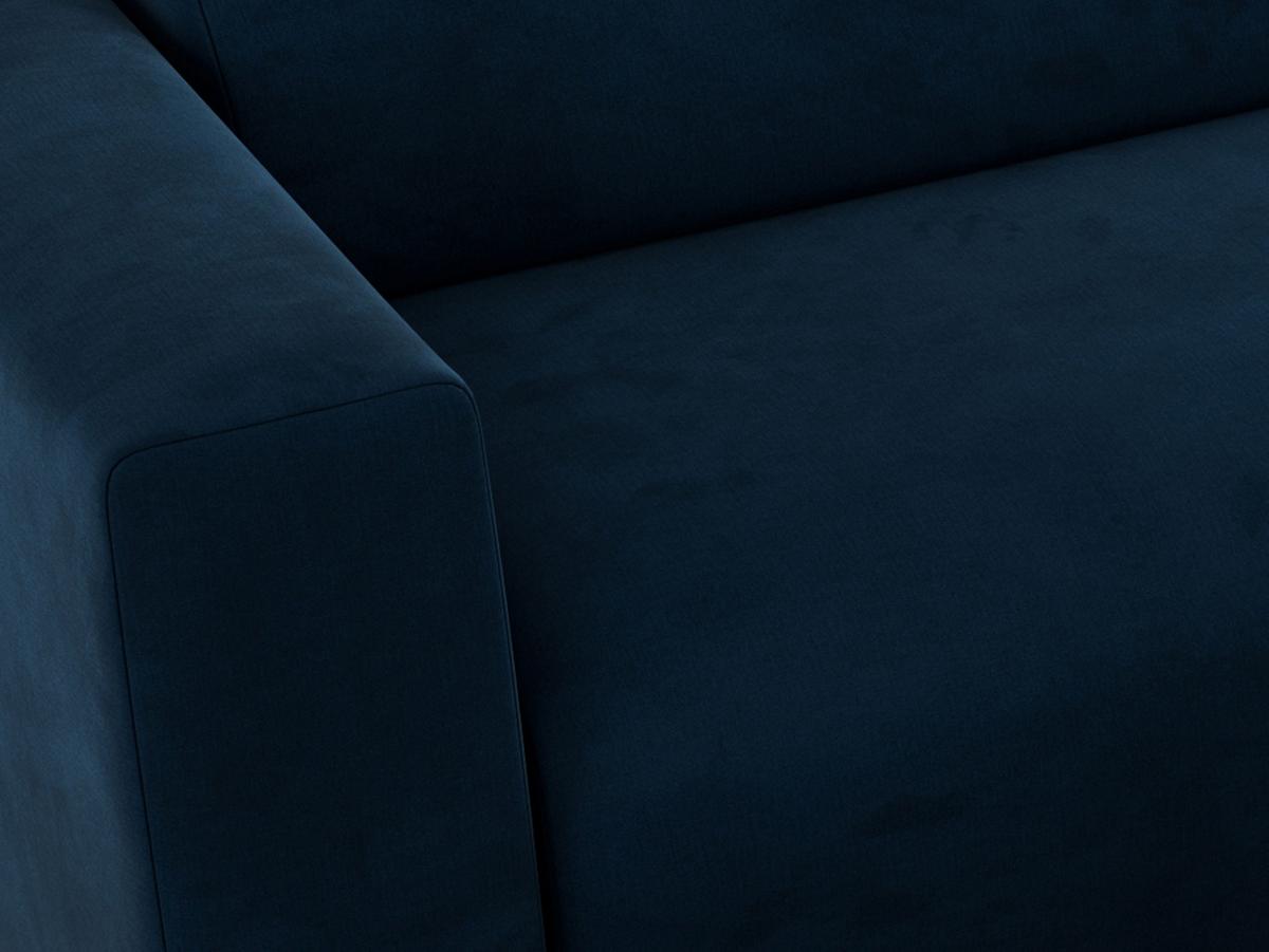 OFERTA WYCOFANA ECKSOFA PASADENA Dunkelblau Velvet Rechts Seite - Schwarz/Dunkelblau, Kunststoff/Textil (288/180cm) - MKS