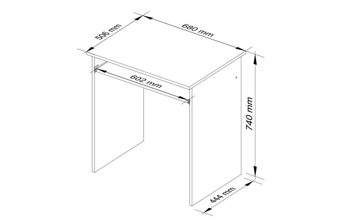 SCHREIBTISCH Erlefarben 74/68/51 - Erlefarben, Holzwerkstoff (130/51/74cm) - RAUMHIRSCH FURNITURE