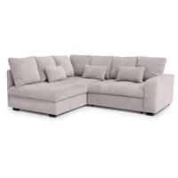 ECKSCHLAFSOFA Ramo mit Bettkasten, Topper gratis, Cappuccino, links - Schwarz/Cappuccino, Textil (190/229cm) - Beautysofa