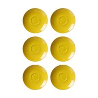 KAFFEEUNTERTASSEN Doppio Gelb ø 16 cm 6er Set - Gelb, Keramik (16cm) - Ritzenhoff Breker