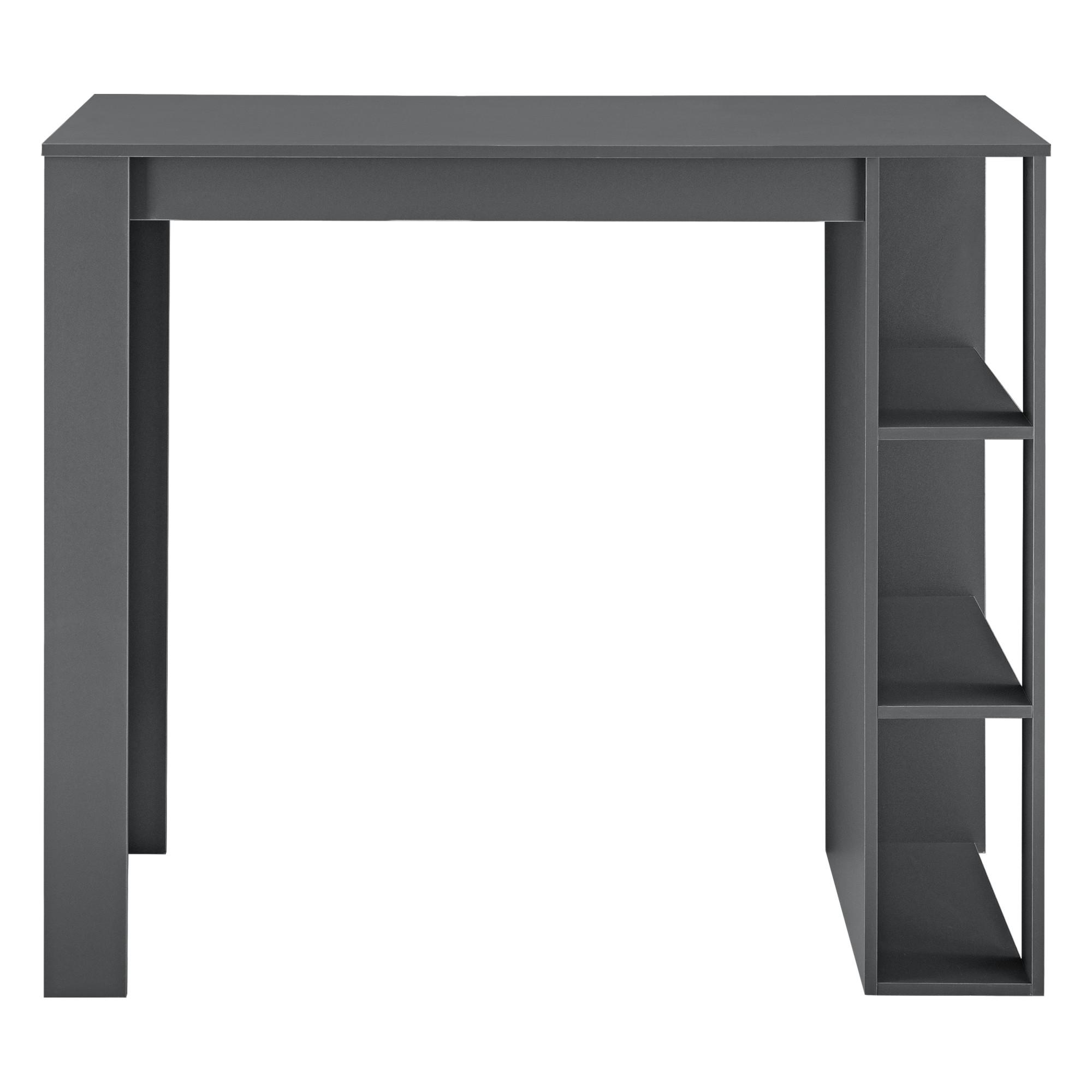 BARTISCH Danderyd - Dunkelgrau, Holzwerkstoff (60/120/105.5cm) - [en.casa]