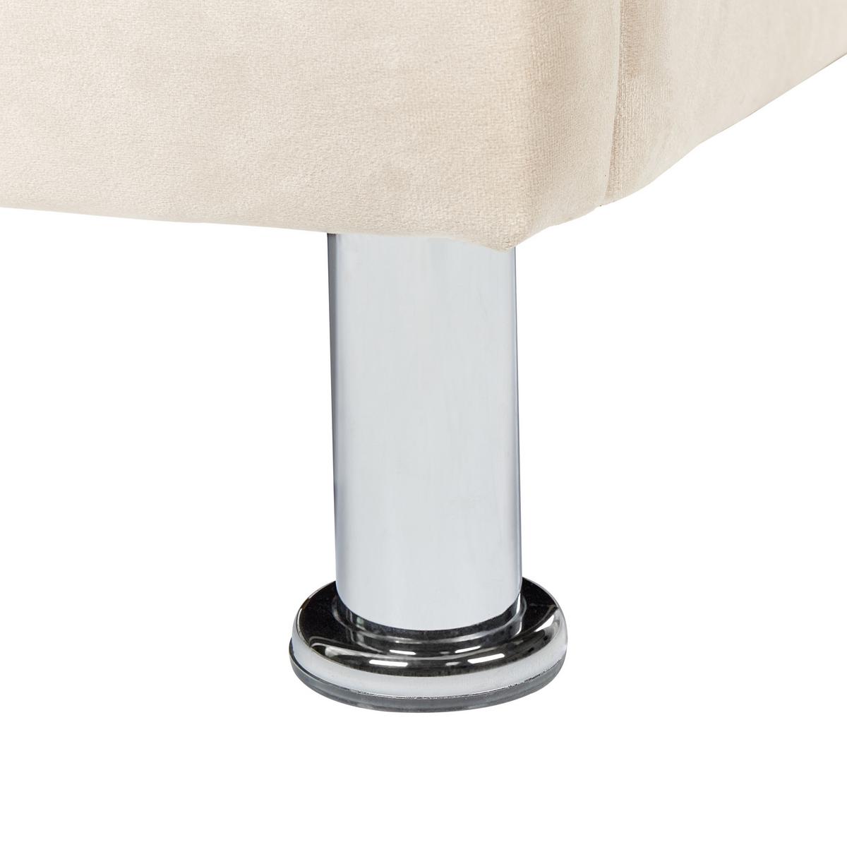 BETT 90/200cm Beige Metz - Beige, Textil (90/200cm) - Beliani
