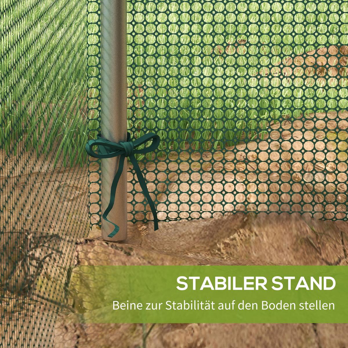 PFLANZENSCHUTZZELT mit Reißverschlusstür, für Garten, Balkon, Stahl, Grün - Grün, Metall (125/62.5/125cm) - Outsunny