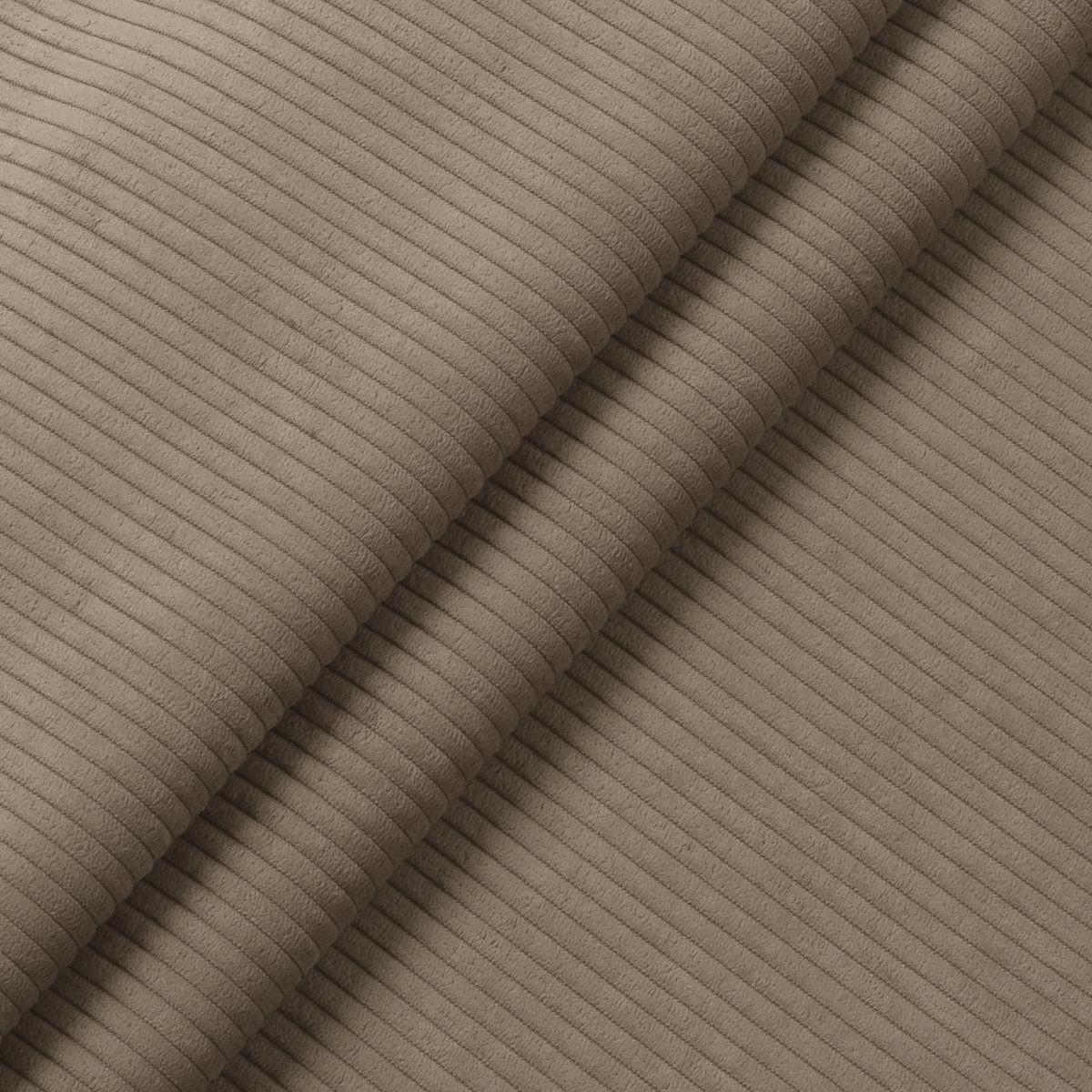 SOFA braun Cord 276 cm, Ecksofa 4-Sitzer, L-Sofa Ottomane links - Schwarz/Braun, Holz/Textil (276/183cm) - Inn.Furn