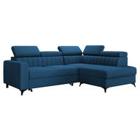 ECKSOFA Milano 2RRLXP, Seite: Rechts 2R+R+LXP - Blau, Holz/Textil (195/249cm) - MIRJAN24
