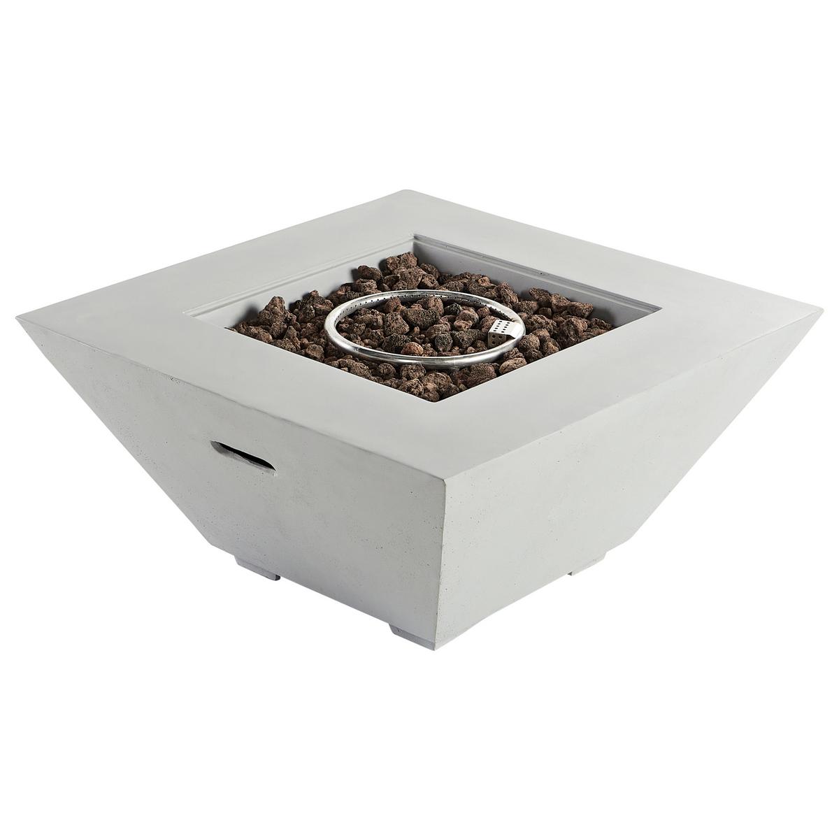 FEUERSTELLE Grau Katmai - Grau, Stein (86/42/86cm) - Beliani