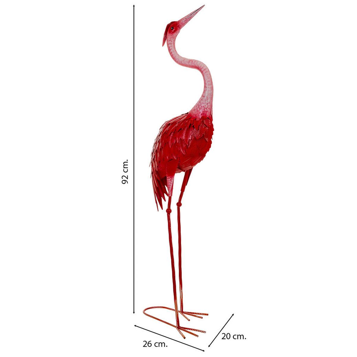 FIGUR aus metall 26x20x92cm - Rot, Metall (26/92/20cm) - Wanderlust