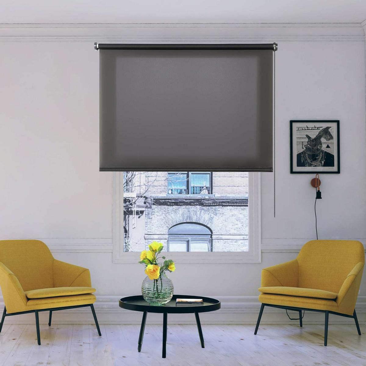 ROLLO Grau, 80 cm x 250 cm - Grau, Kunststoff (80/250cm) - STORESDECO