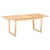 ESSTISCH ausziehbar Helle Esche 160-200/95 cm Camden - Hellbraun, Holzwerkstoff (160/95/76cm) - Beliani