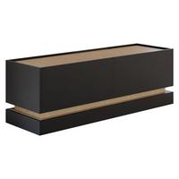 TV-LOWBOARD Zarpant 150 2K - Eichefarben/Schwarz, Holzwerkstoff (150/47/37cm) - MIRJAN24