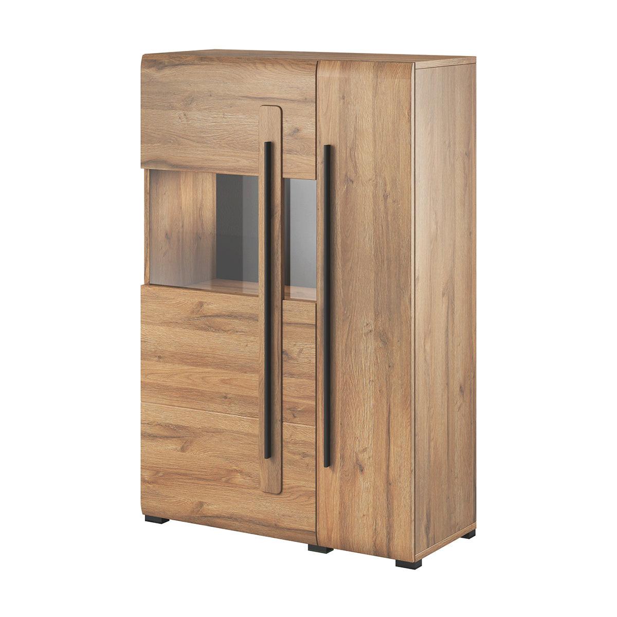 GESCHIRRSCHRANK Louis Holz - Braun, Holzwerkstoff (90/136/39cm) - Petits-meubles
