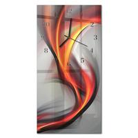 WANDUHR aus Glas 30x60 cm - Abstraktion - Multicolor, Glas (30/60/0.4cm) - TULUP