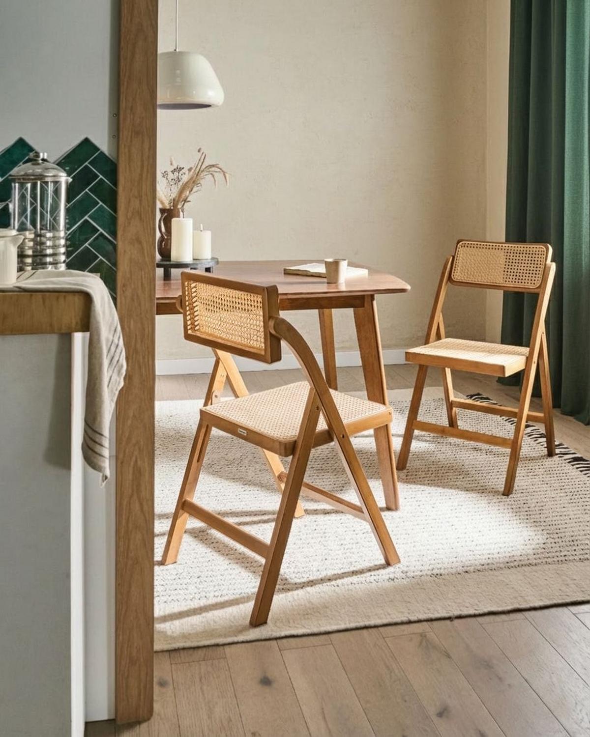 ESSZIMMERSTUHL Braun Modane - Beige/Braun, Holz (45/83/54cm) - Beliani