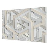 FOTOTAPETE 152x104 cm - Trugbilder - Weiß, Textil (152/104cm) - Wallfluent