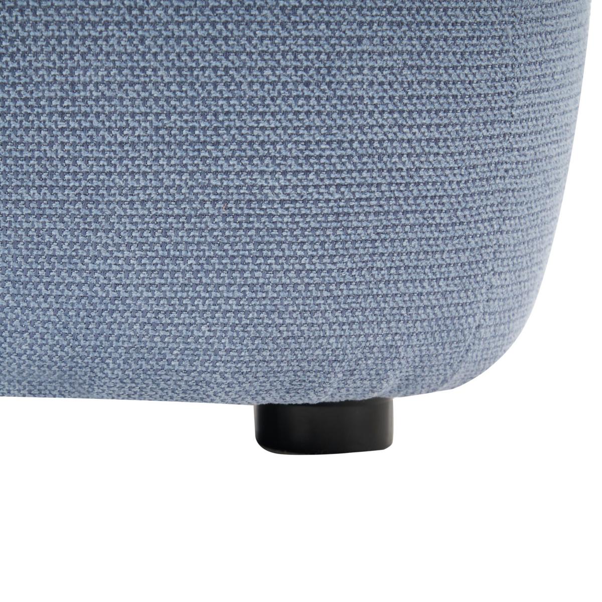 POLSTERBANK Stoff Hellblau Juno - Beige, Textil (69/38/38cm) - Beliani