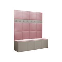 GARDEROBEN-SET Orion V - Kaschmir/Rosa, Holzwerkstoff/Kunststoff (168/186/46cm) - MIRJAN24