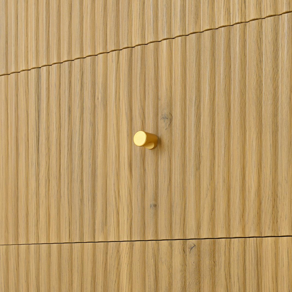 BUFFET in Naturholz- und Rattanoptik, Beige - Naturfarben, Holzwerkstoff (40/80/140cm) - Urban Meuble