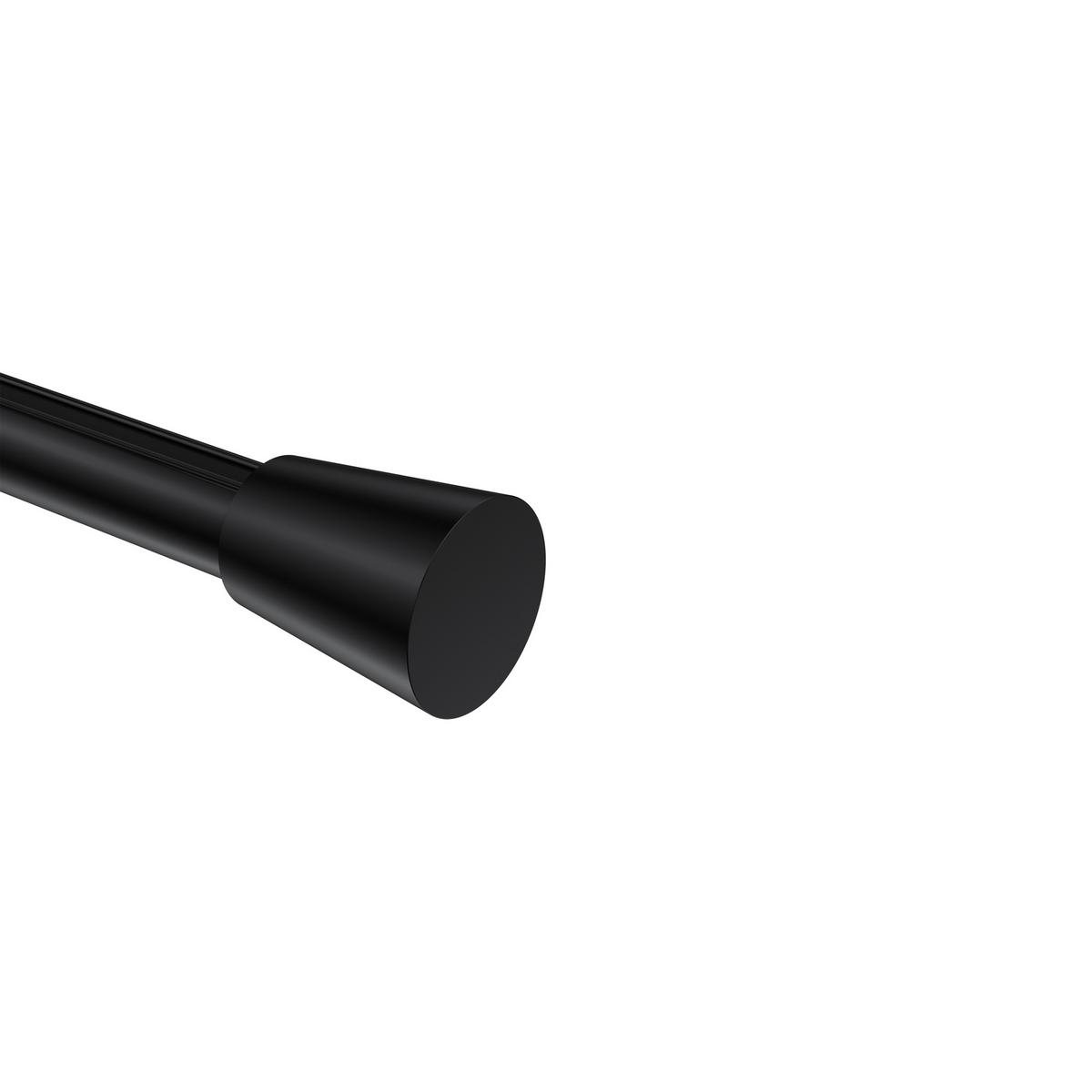 ENDSTÜCKE FÜR GARDINENSTANGEN 20 mm Ø, Sitra Schwarz, Packung 2 Stück - Schwarz, Metall (4.1/3/3cm) - INTERDECO
