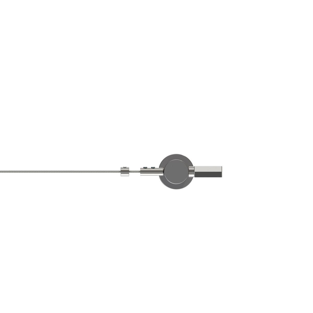 SEILSPANNGARNITUR / SEILSPANNER SET Tavia 500 cm Seil, Chrom - Chromfarben, Metall (3/5/5cm) - INTERDECO
