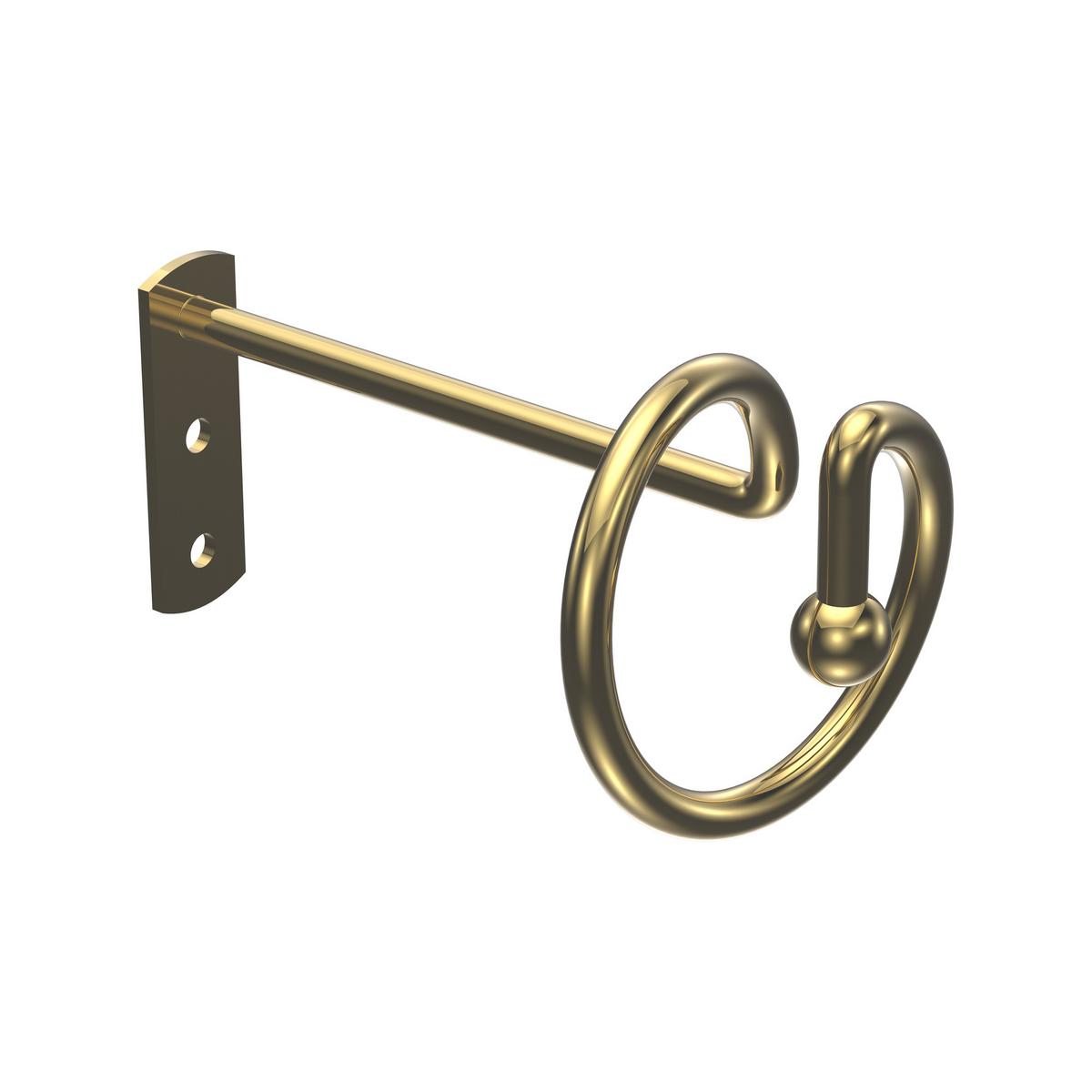 DRAPIERHAKEN für Gardinen / Vorhänge, Messing-farbig, Packung 1 Paar - Messingfarben, Metall (13.8/5.8/5.8cm) - INTERDECO