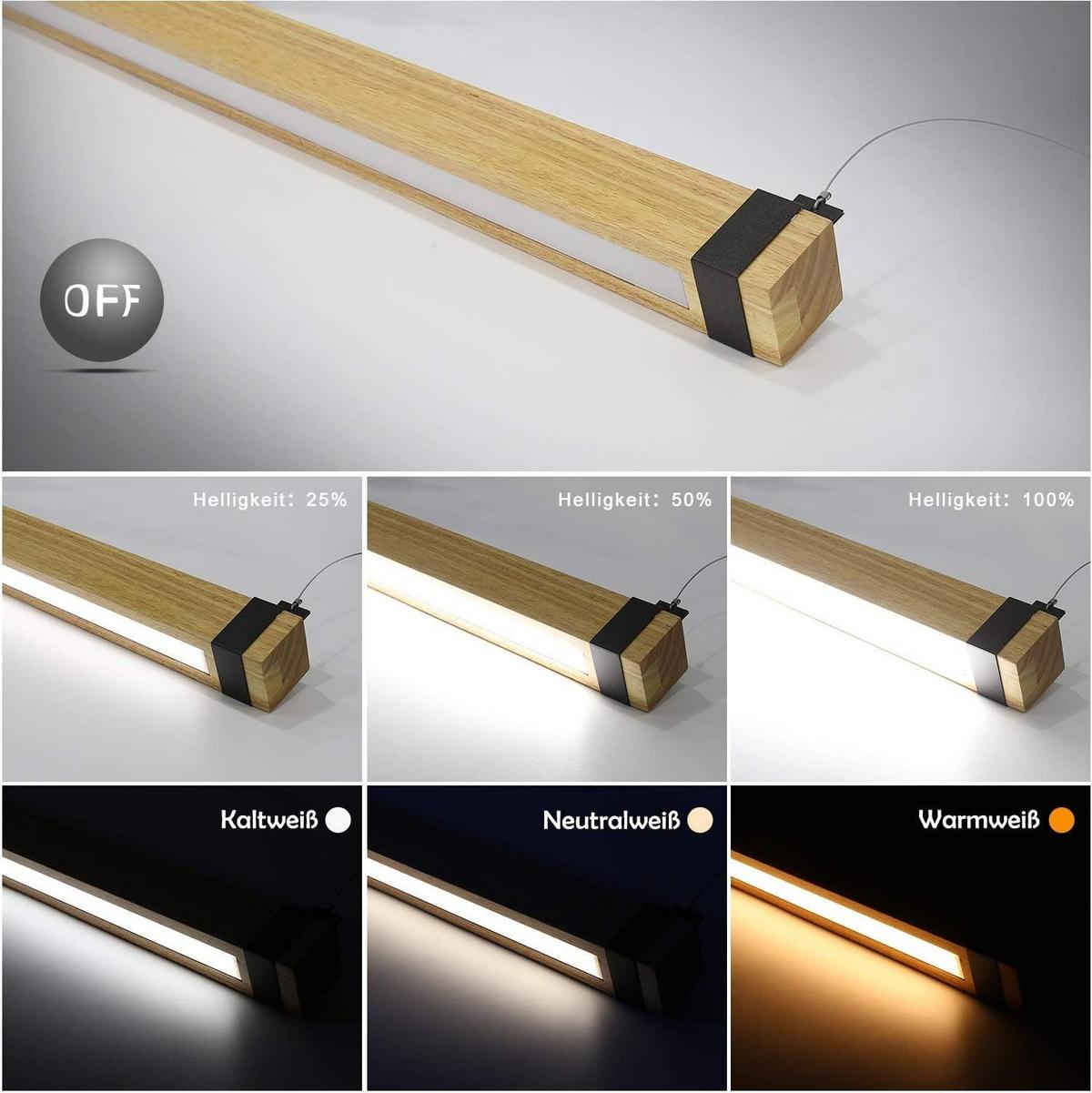 PENDELLEUCHTE Valeska 100/12/150 cm - Braun, Holzwerkstoff (100/12/150cm) - Nettlife