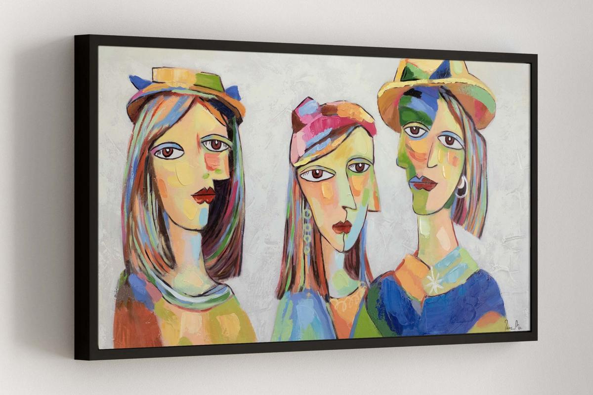 ACRYLBILD HANDGEMALT 120/60 cm - Multicolor, Holz/Textil (120/60cm) - KUNSTLOFT