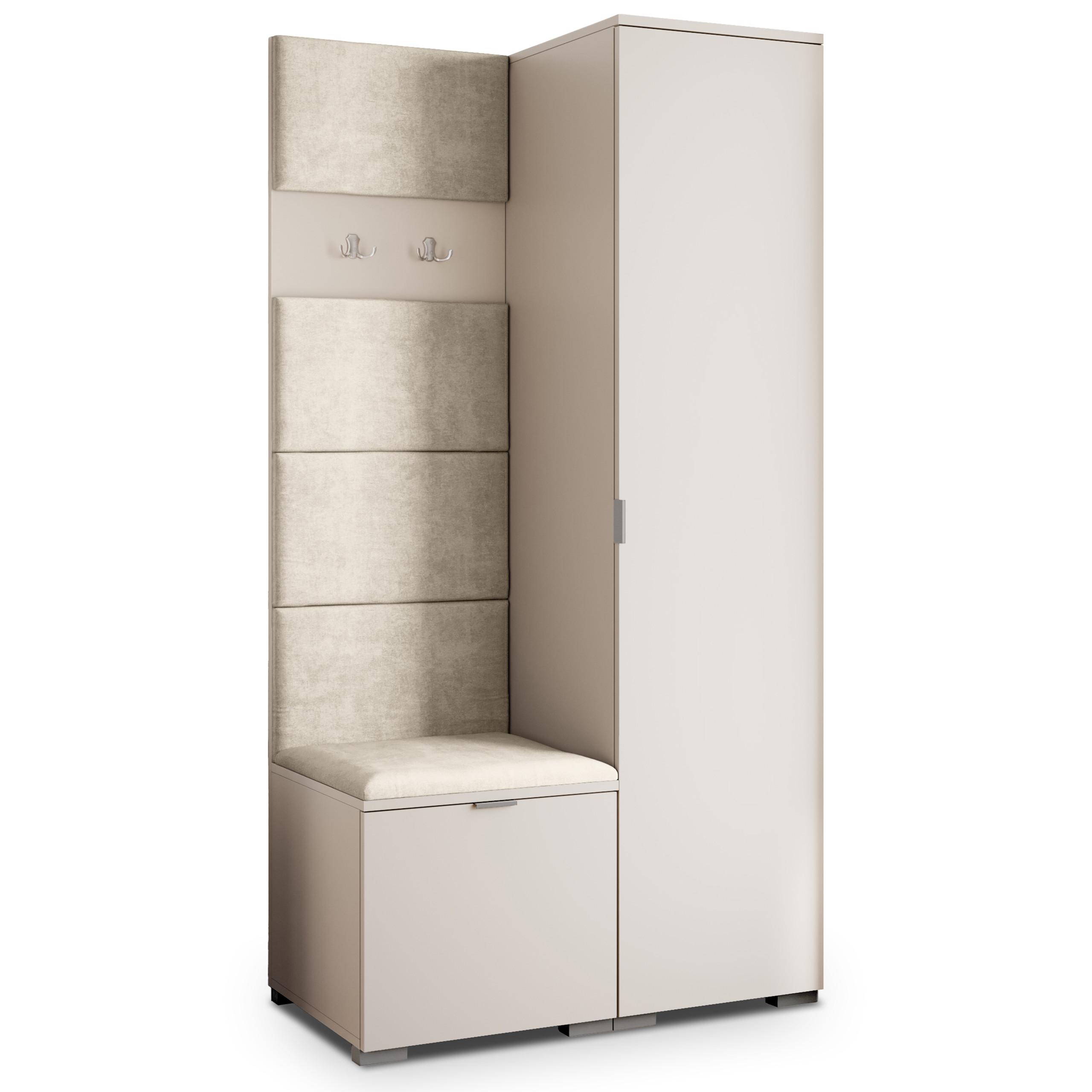 GARDEROBENSCHRANK LORI 95/181/51 cm Modern Kaschmir - Kaschmir/Beige, Holzwerkstoff (95/181/51cm) - MASSENO