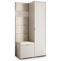 GARDEROBENSCHRANK LORI 95/181/51 cm Modern Kaschmir - Kaschmir/Beige, Holzwerkstoff (95/181/51cm) - MASSENO