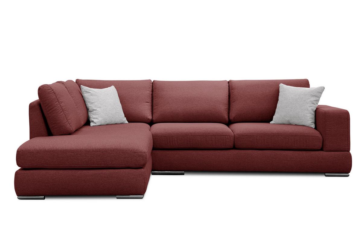 ECKSOFA OTTO 5-Sitzer, bordeaux - Bordeaux, Holzwerkstoff/Textil (219/279cm) - Wozimo