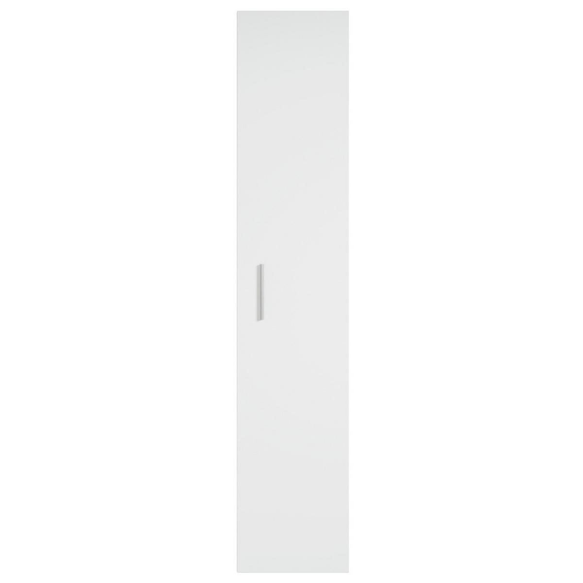 BADEZIMMERSCHRANK Pluto mit 1 Tür Beton Grau - 30 x 30 x 150 cm - Weiß/Grau, Holz (30/150/30cm) - Badplaats