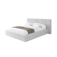 POLSTERBETT mit Bettkasten und Lattenrost, Bett mit Matratze H3/H4 - TEVO 140x200 Hellgrau - Taupe, Holzwerkstoff/Textil (140/200cm) - ALTDECOR
