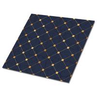 SELBSTKLEBENDE Wandfliesen 9 Stück 30x30 cm - Rautenmuster - Blau, Textil (30/1.6/30cm) - TULUP