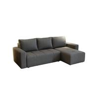 ECKSOFA Noha In Now Or Never - Dunkelgrau, Holzwerkstoff/Textil (231/142cm) - Fun Möbel