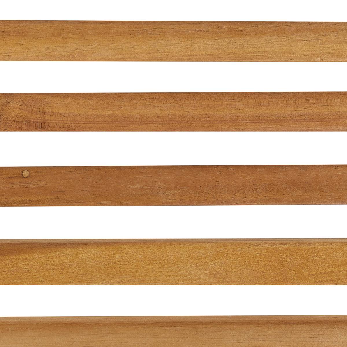 GARTENTISCH Akazienholz hellbraun 180/90 cm Sulzano - Hellbraun, Holz (90/180/75cm) - Beliani